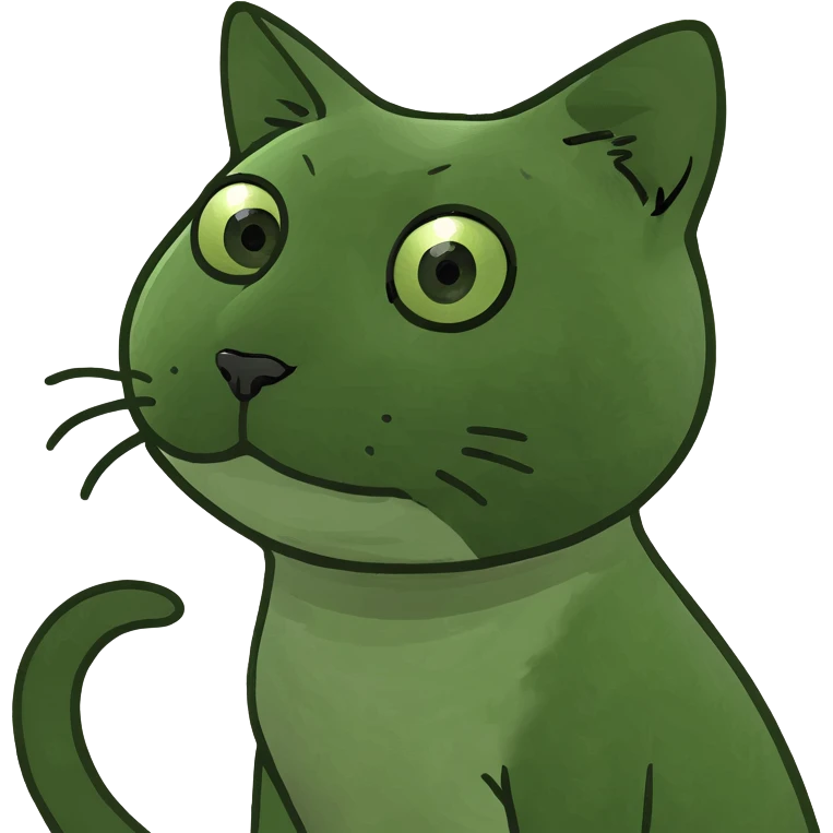 Choking cat emoji