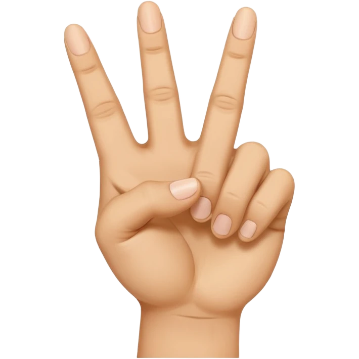 The Arabic hand gesture of “Khod” the middle finger pointing towards me emoji