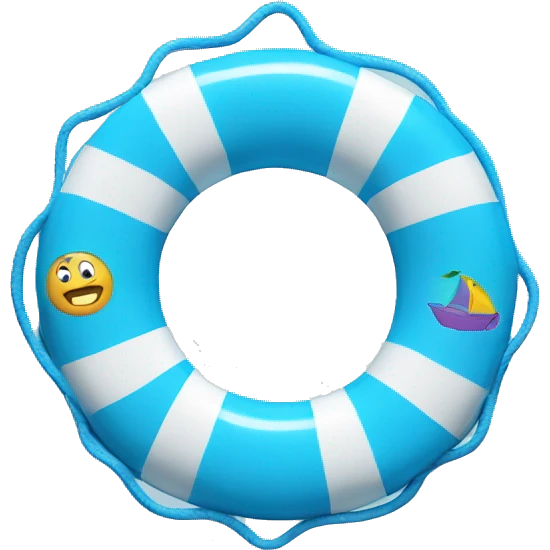 Blue Kids Swim Ring
 emoji