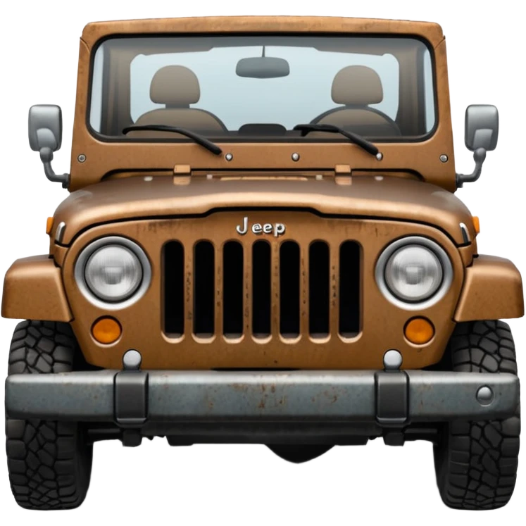 brown jeep front emoji