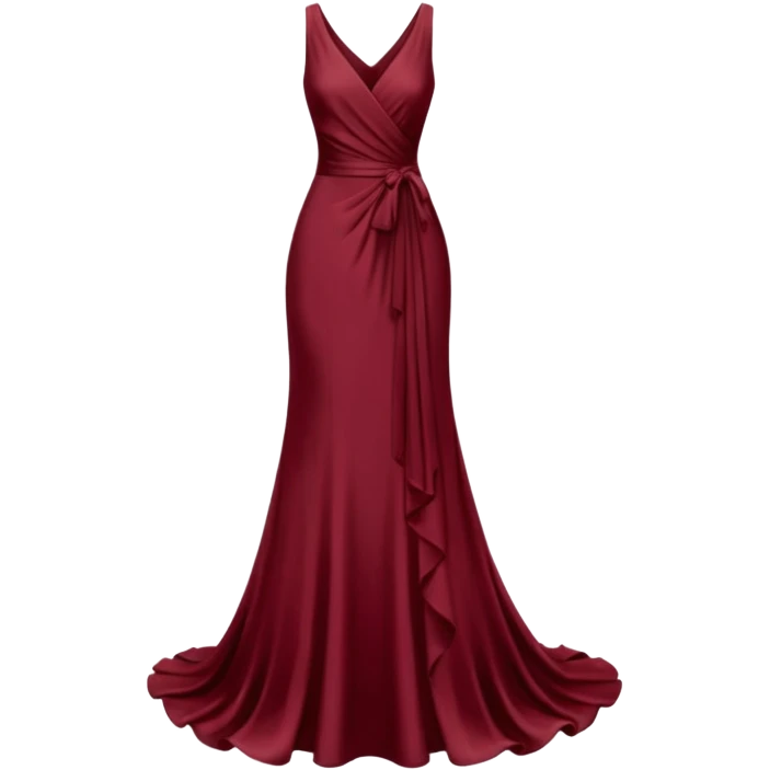 burgundury dress emoji