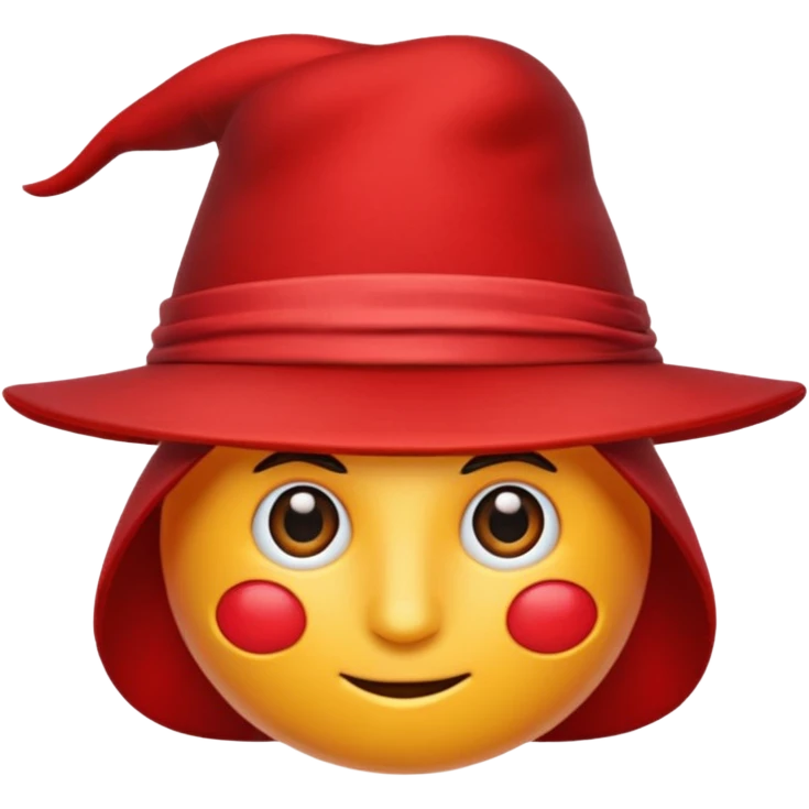 Chat avec un nœud rouge et un chapeau de magicien emoji