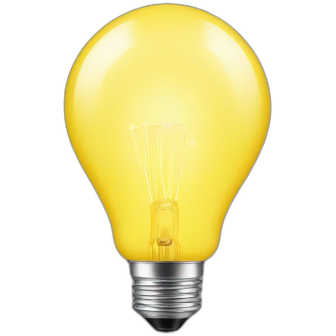 yellow Bulb emoji