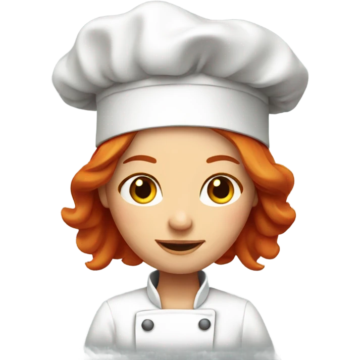 Red head chef woman emoji