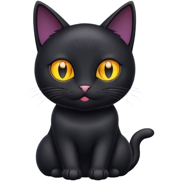 Kitty black emoji