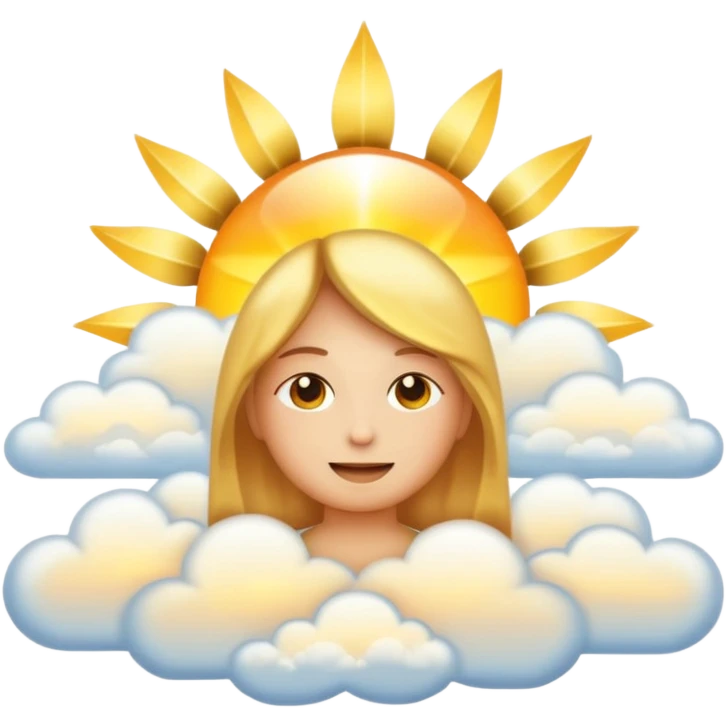 "Create a warm emoji representing morning spiritual awakening. Golden sunrise rays, soft light beams, peaceful clouds, or spiritual symbols like crosses, crescents, or light. No human figures - focus on light, warmth, and divine energy." emoji
