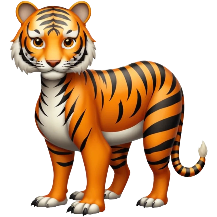 A fusion of a tiger and a goose emoji