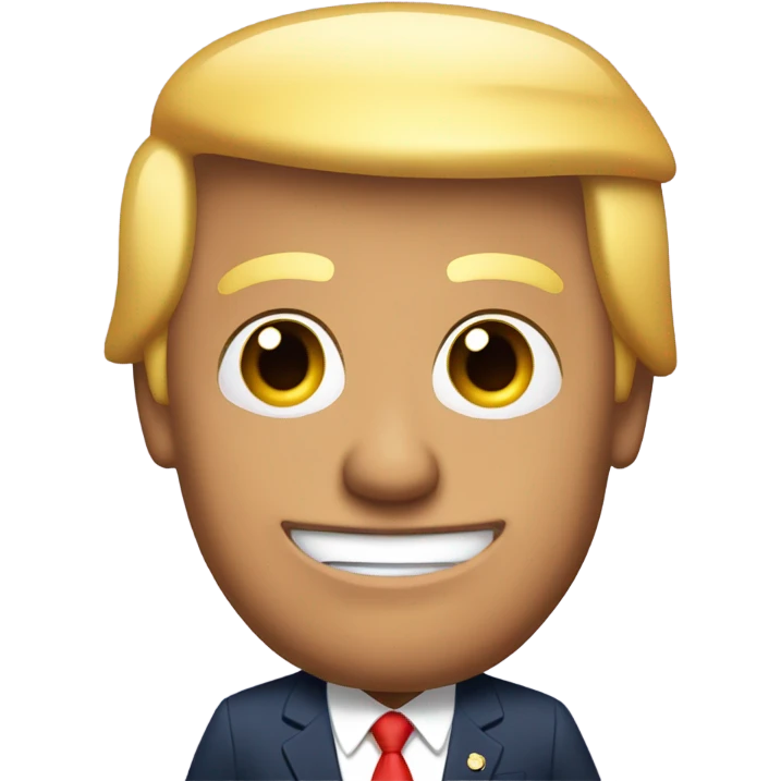 Donald Trump in a dress emoji