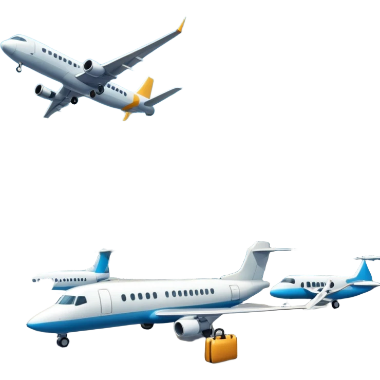 terminal building, planes emoji