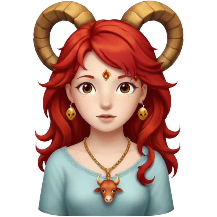 Aries like girl emoji