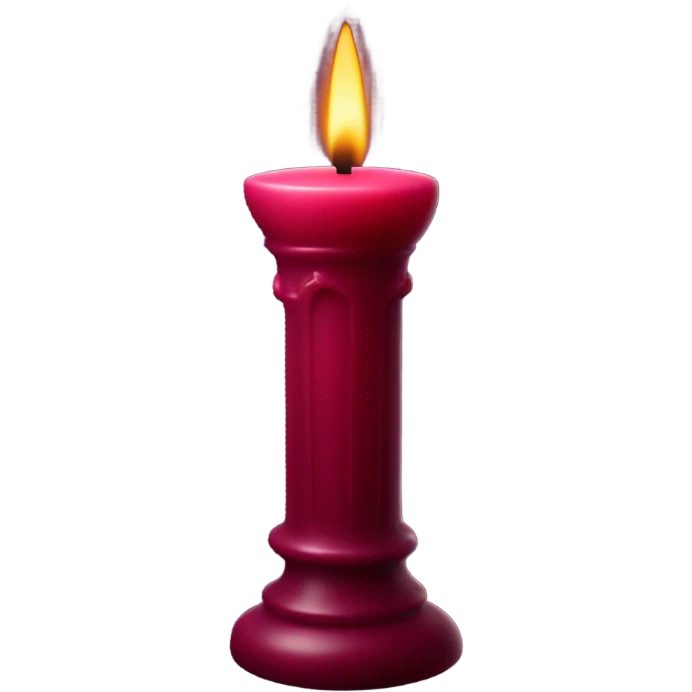 dark Ruby candle with little black star gothic style emoji