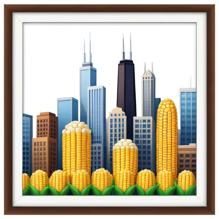 Chicago corn cob buildings emoji