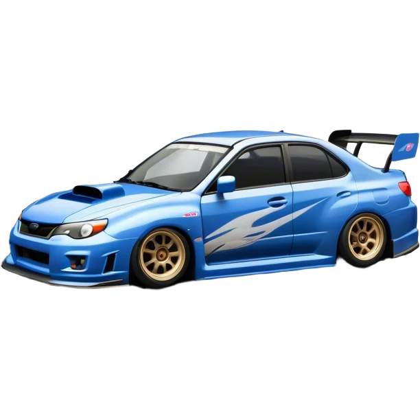Subaru drifting around a corner  emoji