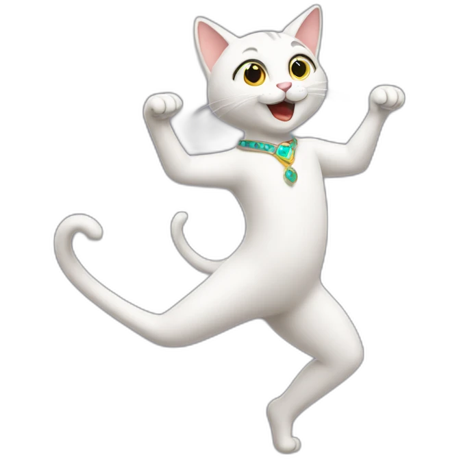 Dancing cat emoji