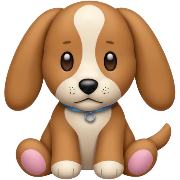 Plush dog toy  emoji