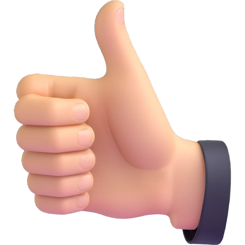 thumbs up hand emoji