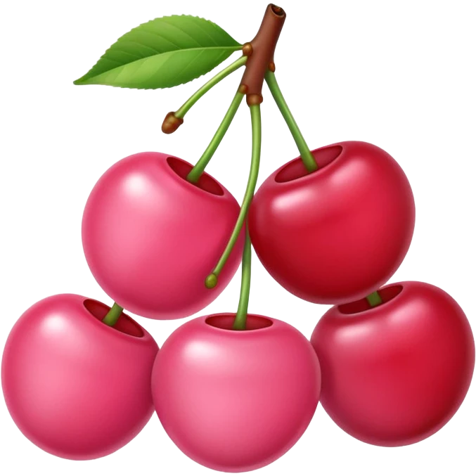 Baby Pink cherries emoji