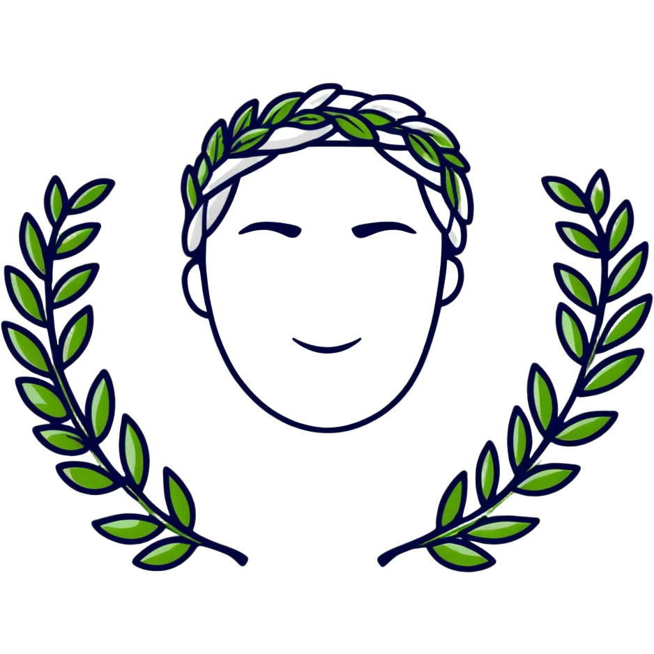 Greek person with laurel wreath emoji