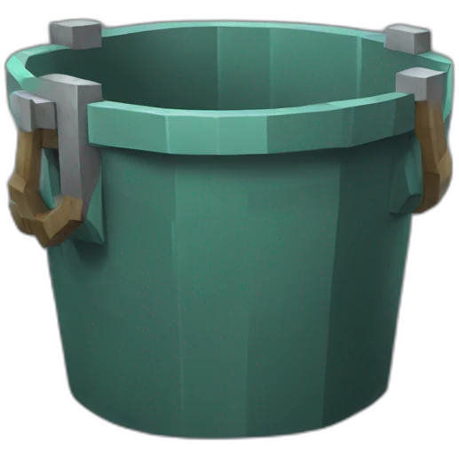 Minecraft bucket emoji