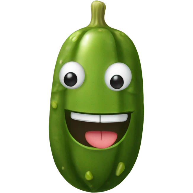 pickle with a smile emoji