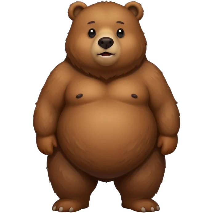 Fat bear emoji