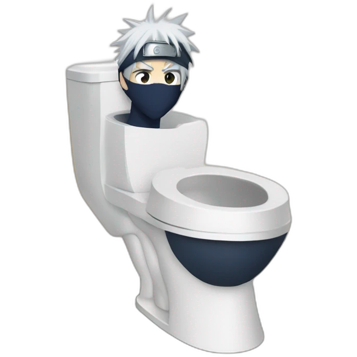 kakashi au toilet emoji