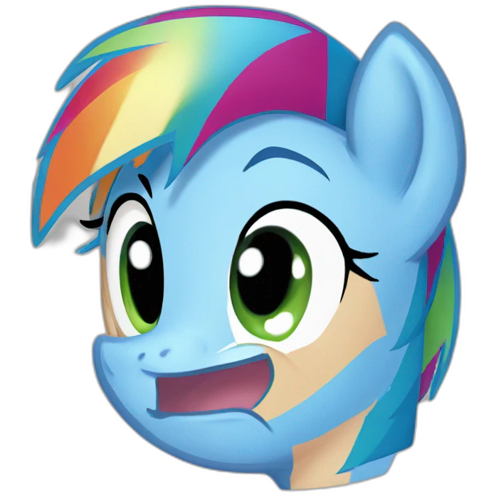 Rainbow dash emoji