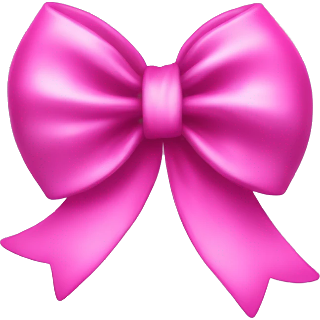 Pink bow on disco emoji
