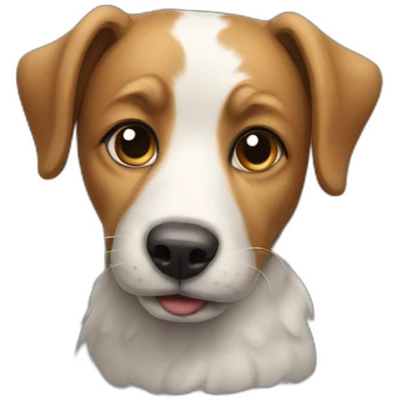 Dog with pi scope emoji