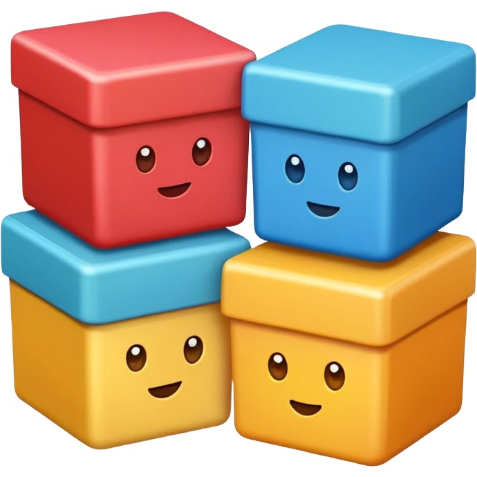 emoji of three boxes emoji