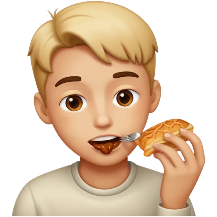 pessoa a comer emoji
