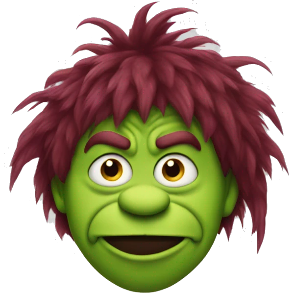 maroon grinch emoji