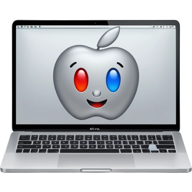 laptop with the Miro app open on screen, apple style emoji emoji
