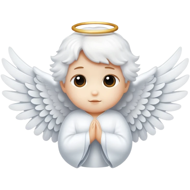 Cute little angel wings emoji