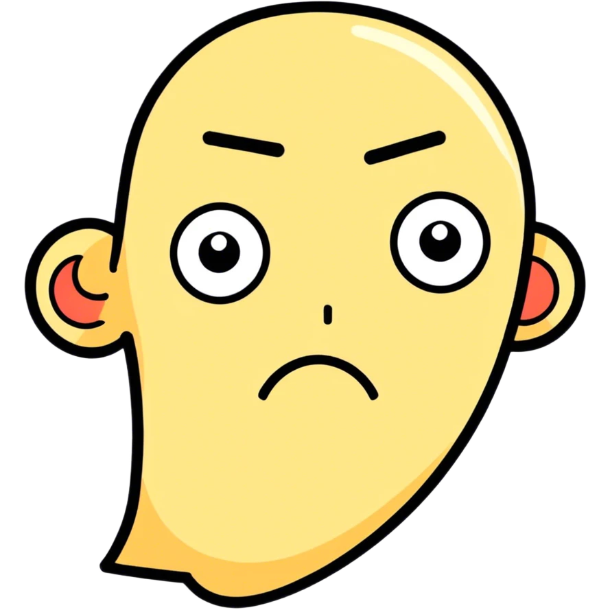 Disgusted face side eyeing emoji
