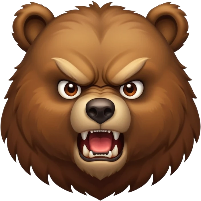 Urso bravo emoji