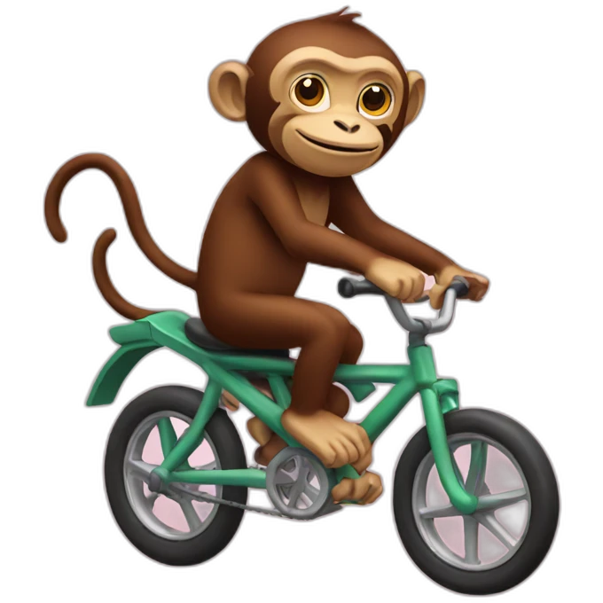 Monkey-riding-a-bike emoji