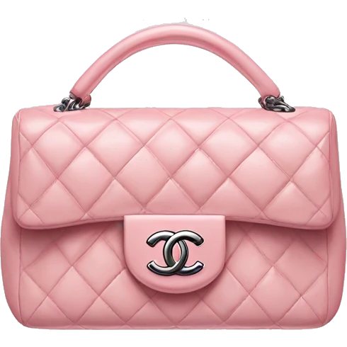 A light pink Chanel handbag  emoji