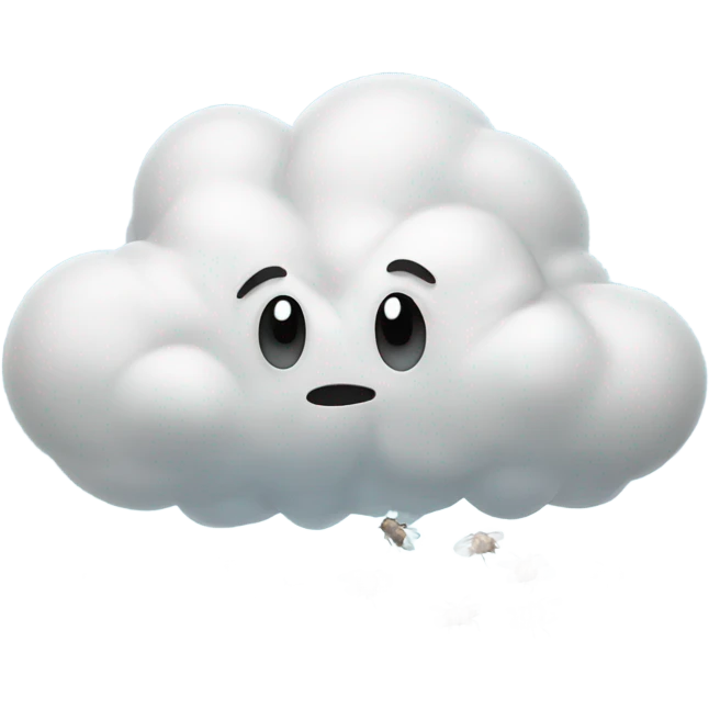 Fartt cloud with flies  emoji