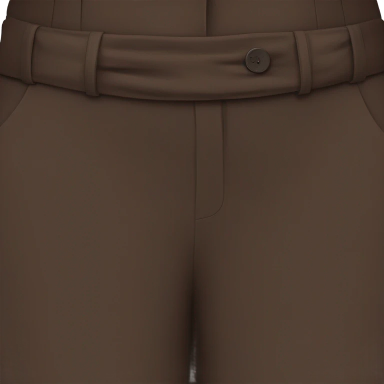 high waist long wide leg dressy casual pants in Dark Brown  emoji