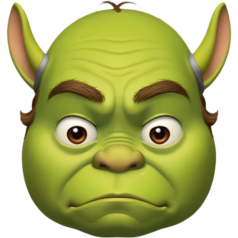 iconic Shrek face emoji