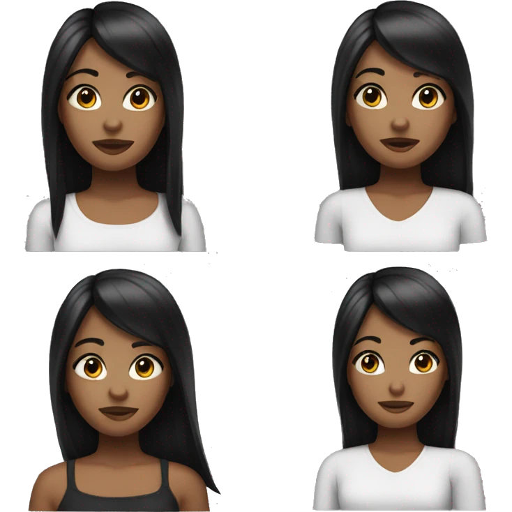avatar girl with black hair emoji