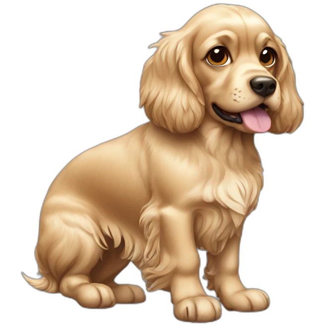 Chien cocker emoji