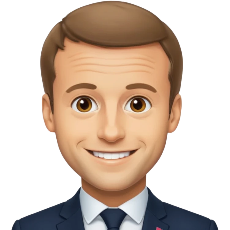 macron qui tire la la,gue emoji
