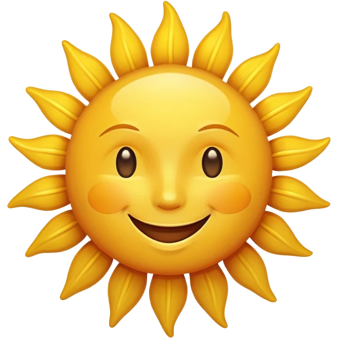 smiling sun emoji emoji