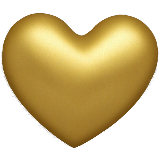 Gold heart  emoji