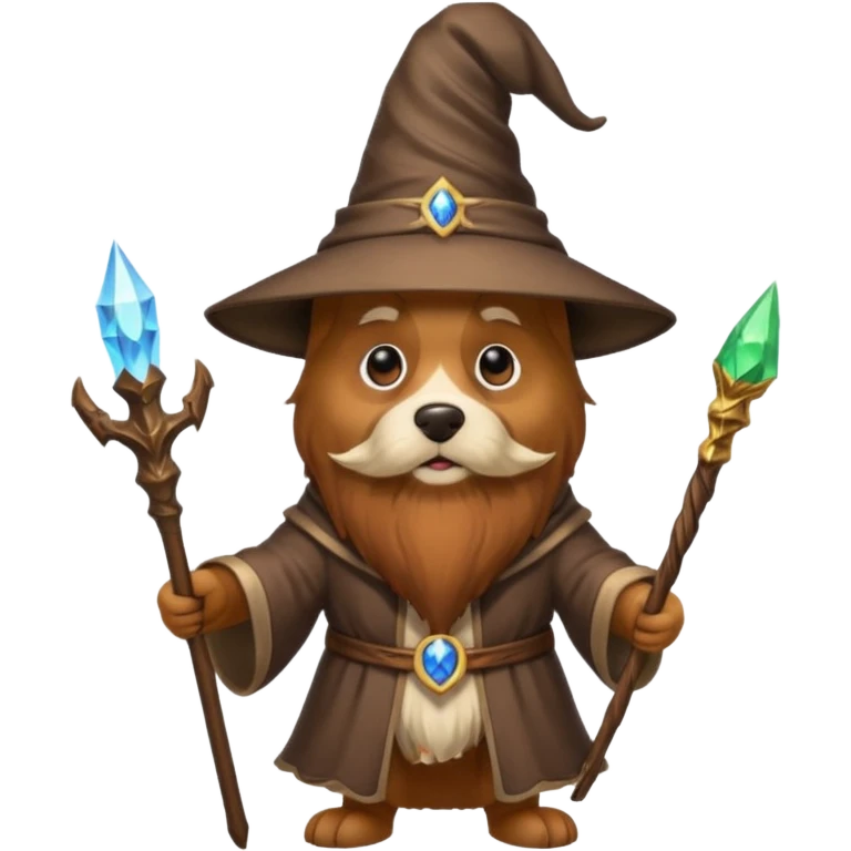 Dog wizard emoji