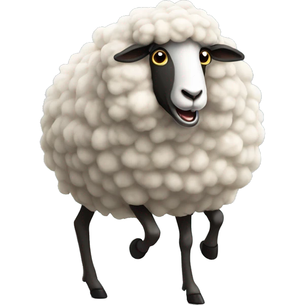 Sheep in a triathlon  emoji