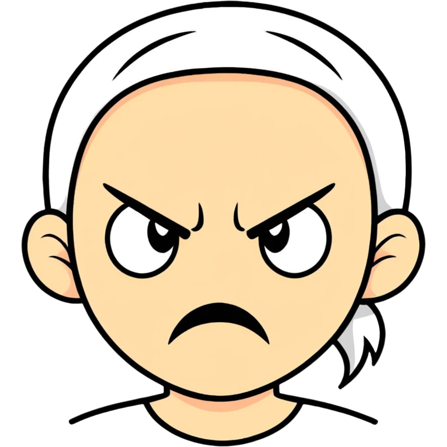 Girl with an angry face  emoji