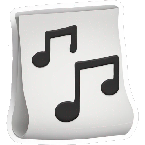 music note sticker emoji